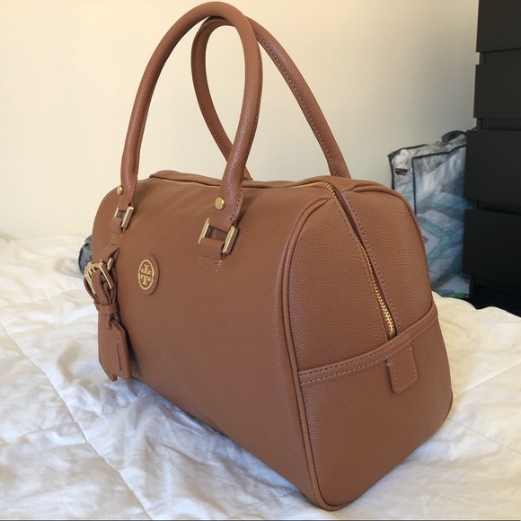 Brown Tory Burch mini duffle purse - Picture 3 of 3